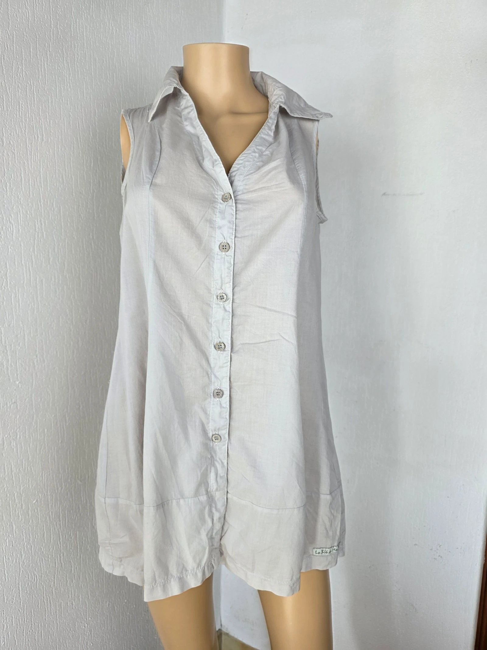 Túnica sem mangas de algodão vintage Y2k nova tamanho 40/42 – photo 2
